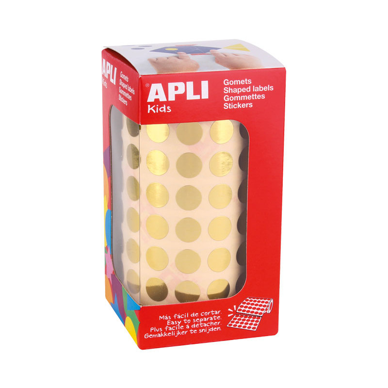 ROLLO GOMETS APLI CÍRCULOS METALIZADOS ø 10.5mm ROLLO GOMETS APLI CÍRCULOS METALIZADOS ø 10.5mm