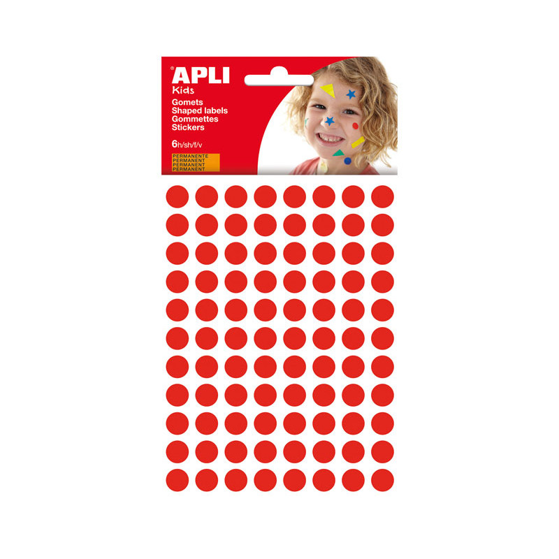 BLÍSTER 6h GOMETS APLI CÍRCULOS ø 10.5mm BLÍSTER 6h GOMETS APLI CÍRCULOS ø 10.5mm