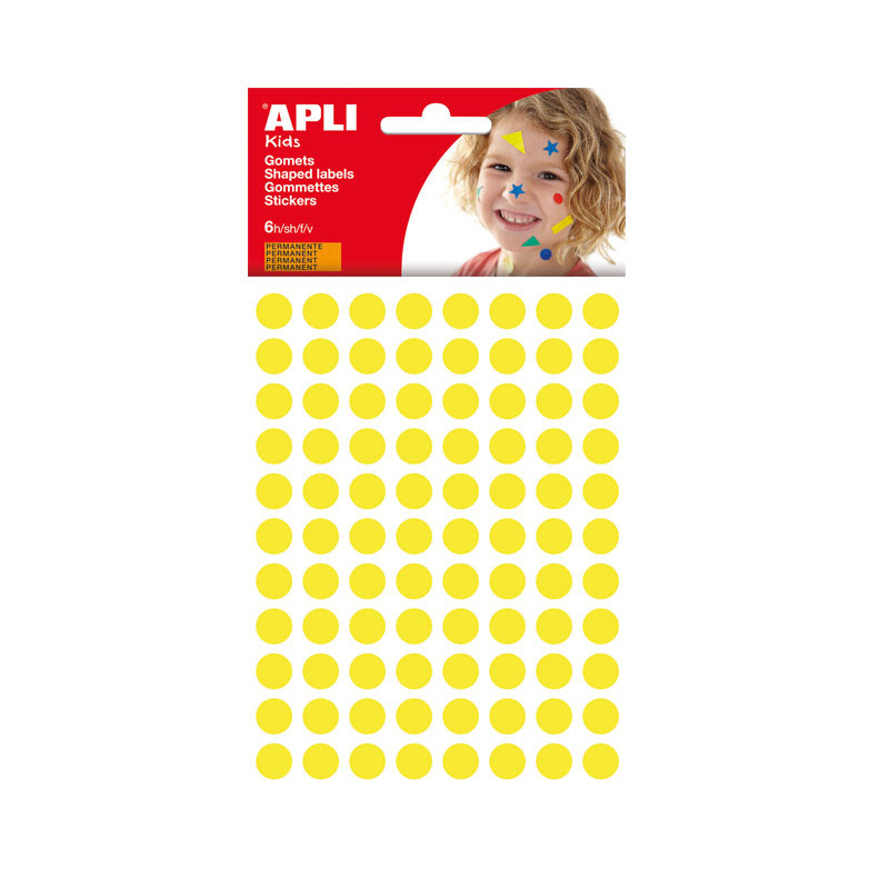 BLÍSTER 6h GOMETS APLI CÍRCULOS ø 10.5mm BLÍSTER 6h GOMETS APLI CÍRCULOS ø 10.5mm