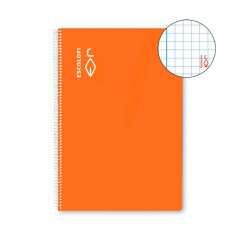 CUADERNO ESPIRAL 100h ESCOLOFI Fº 4x4 CON MARGEN