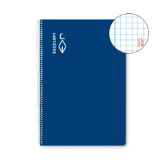 CUADERNO ESPIRAL 100h ESCOLOFI Fº 4x4 CON MARGEN