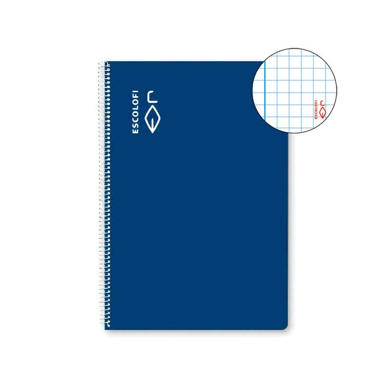 CUADERNO ESPIRAL 100h ESCOLOFI Fº 4x4 CON MARGEN