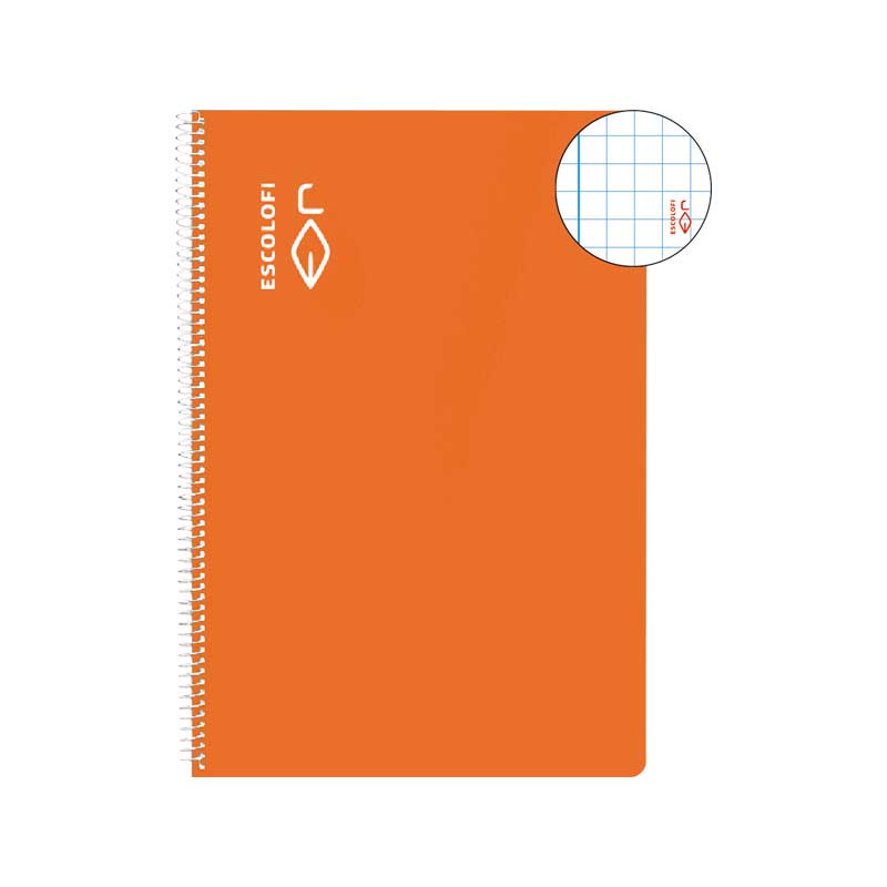 CUADERNO ESPIRAL 100h ESCOLOFI Fº 5x5 CON MARGEN