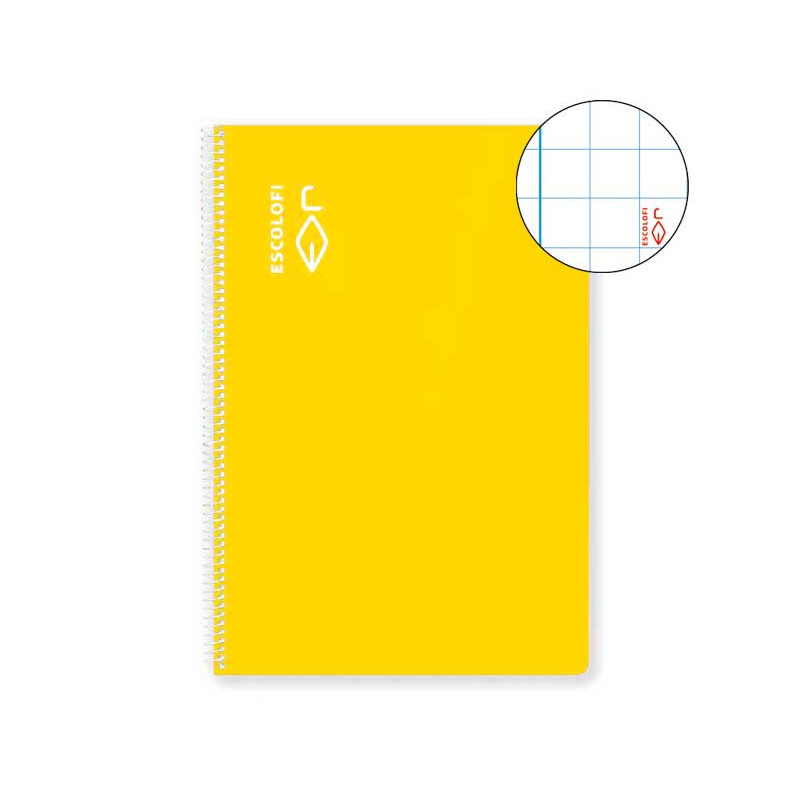 CUADERNO ESPIRAL 100h ESCOLOFI Fº 8x8 CON MARGEN CUADERNO ESPIRAL 100h ESCOLOFI Fº 8x8 CON MARGEN