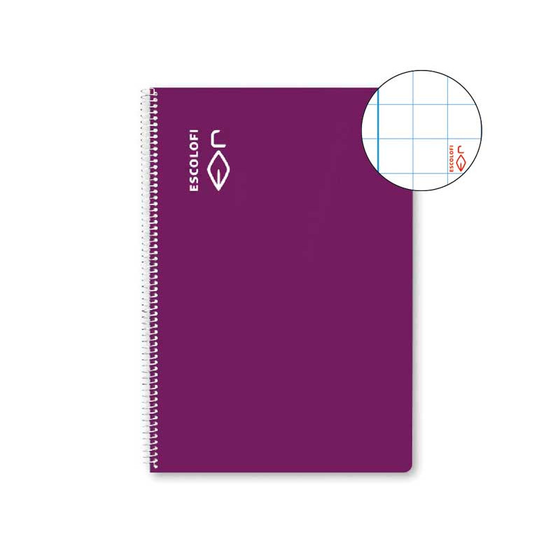 CUADERNO ESPIRAL 100h ESCOLOFI Fº 8x8 CON MARGEN CUADERNO ESPIRAL 100h ESCOLOFI Fº 8x8 CON MARGEN