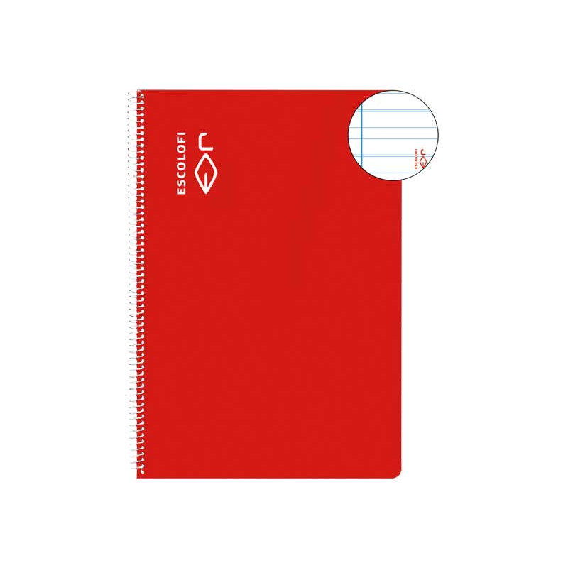 CUADERNO ESPIRAL 100h ESCOLOFI Fº MONTESSORI 3,5 CON MARGEN