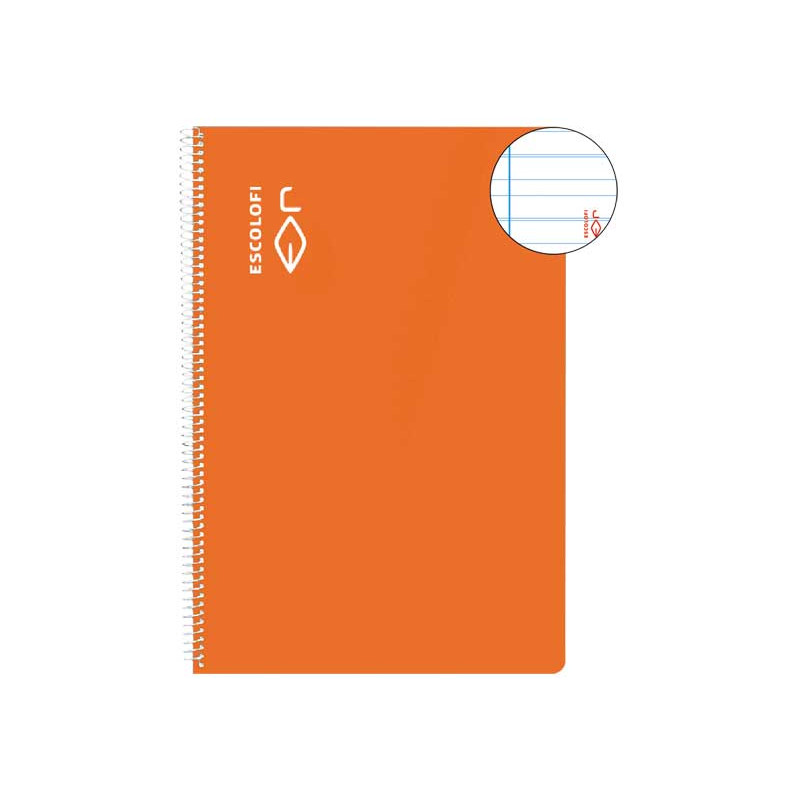 CUADERNO ESPIRAL 100h ESCOLOFI Fº MONTESSORI 3,5 CON MARGEN