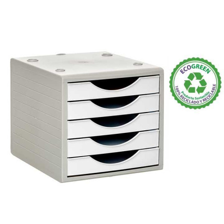 MÓDULO ARCHIVO 2000 5 CAJONES PASTEL ECOGREEN