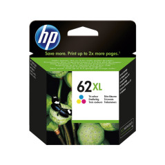 CARTUCHO DE TINTA ORIGINAL HP 62XL DE ALTA CAPACIDAD