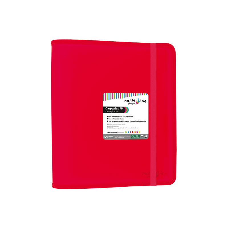 CARPETA DE ANILLAS GRAFOPLAS CARPEPLÚS MULTILINE CARPETA DE ANILLAS GRAFOPLAS CARPEPLÚS MULTILINE