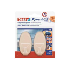 BLÍSTER 2 GANCHOS TESA POWERSTRIPS® OVAL GRANDES