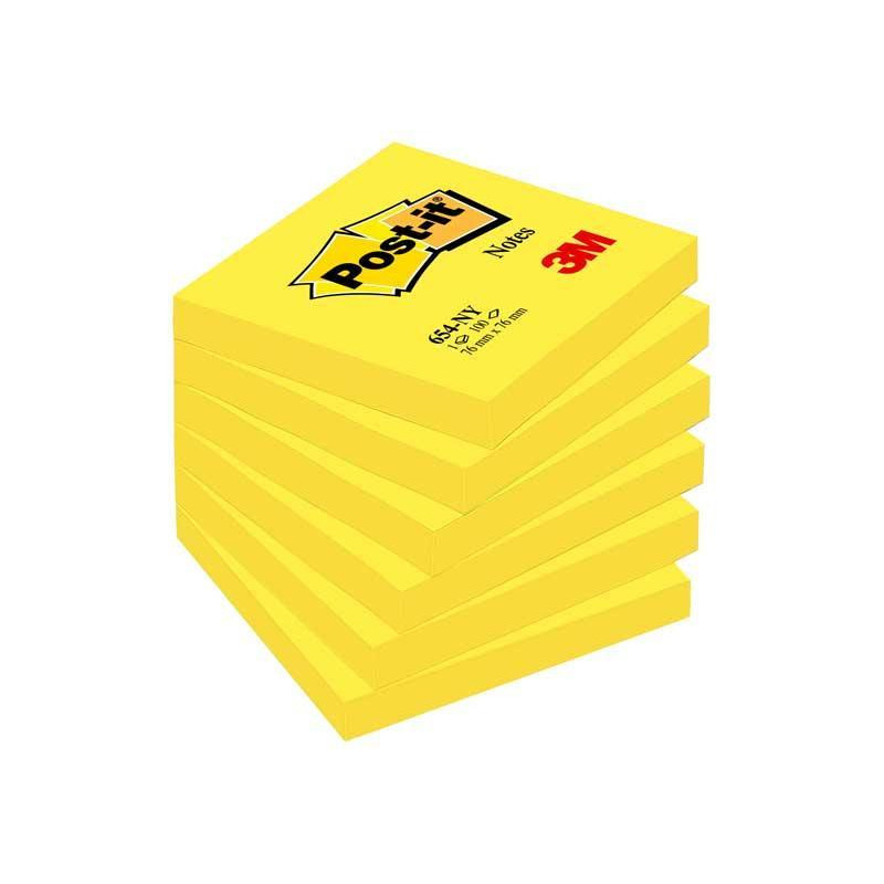 PACK 6 BLOCS NOTAS POST-IT 76x76mm