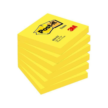 PACK 6 BLOCS NOTAS POST-IT 76x76mm