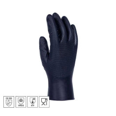 CAJA 50 GUANTES DE SEGURIDAD DESECHABLES "UNIGRIP BK"