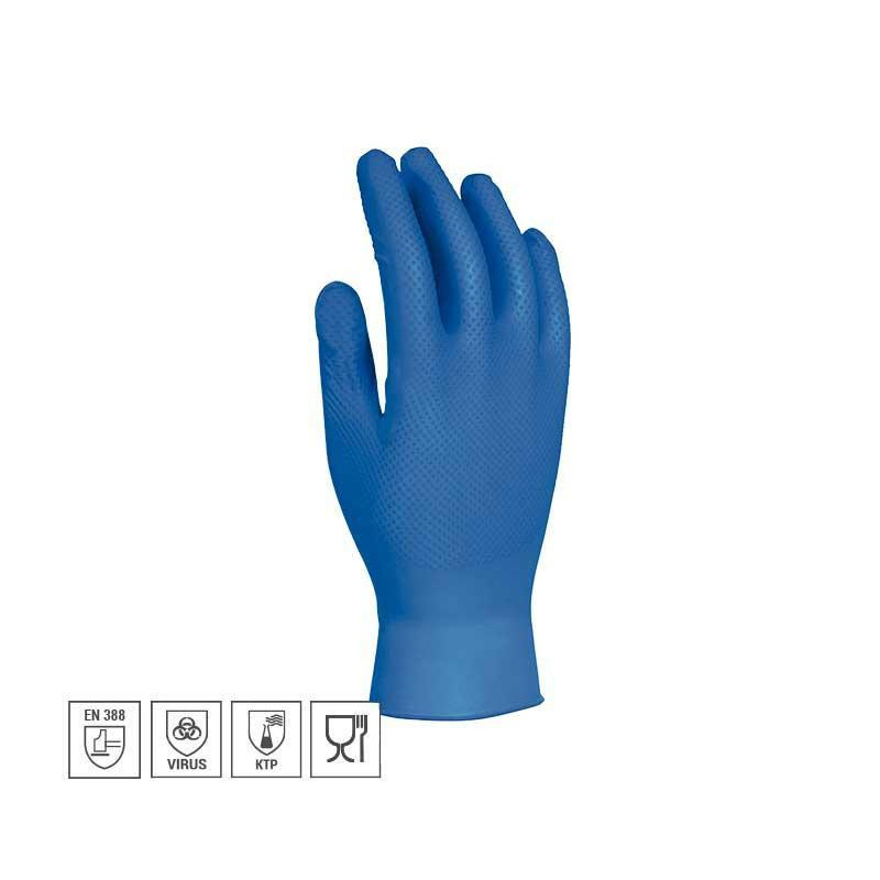 CAJA 50 GUANTES DE SEGURIDAD DESECHABLES "UNIGRIP BL"