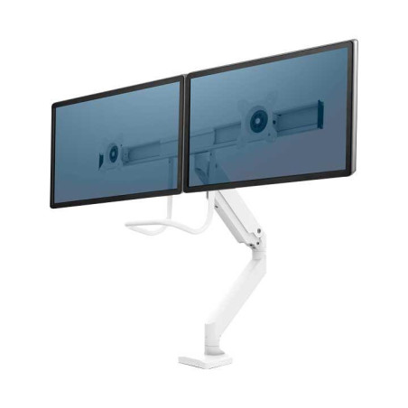 BRAZO DOBLE MONITOR FELLOWES EPPA™ CON TRAVESAÑO