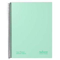 CUADERNO NAVIGATOR A4+ 80h 5X5 COLORES PASTEL