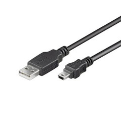 EC1027 CABLE USB 1,8 M USB 2.0 USB A MINI-USB B NEGRO