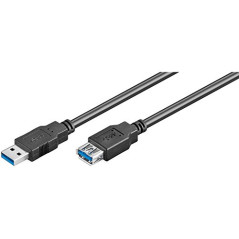 EC1007 CABLE USB 1 M USB 3.2 GEN 1 (3.1 GEN 1) USB A NEGRO