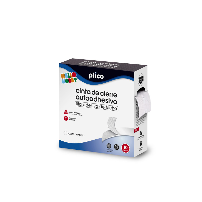 CINTA DE CIERRE ADHESIVA PLICO VELCRO 10m