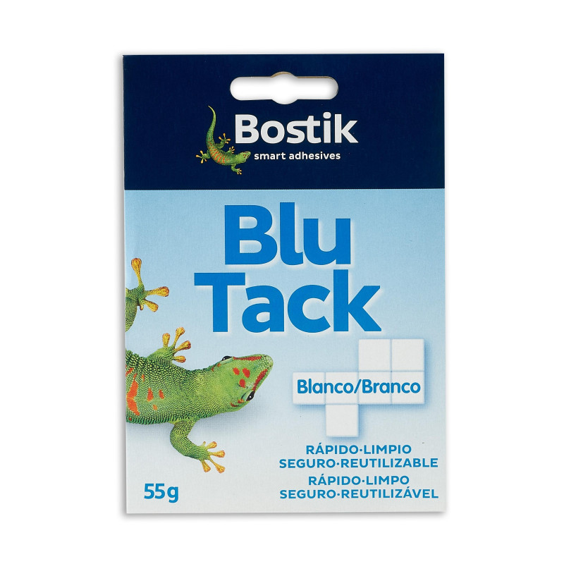 MASILLA ADHESIVA BLU-TACK CUARTEADO 55gr MASILLA ADHESIVA BLU-TACK CUARTEADO 55gr