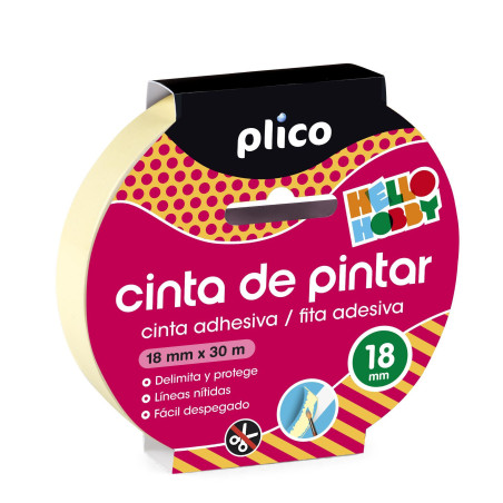 CINTA ADHESIVA PLICO PINTOR 18mm