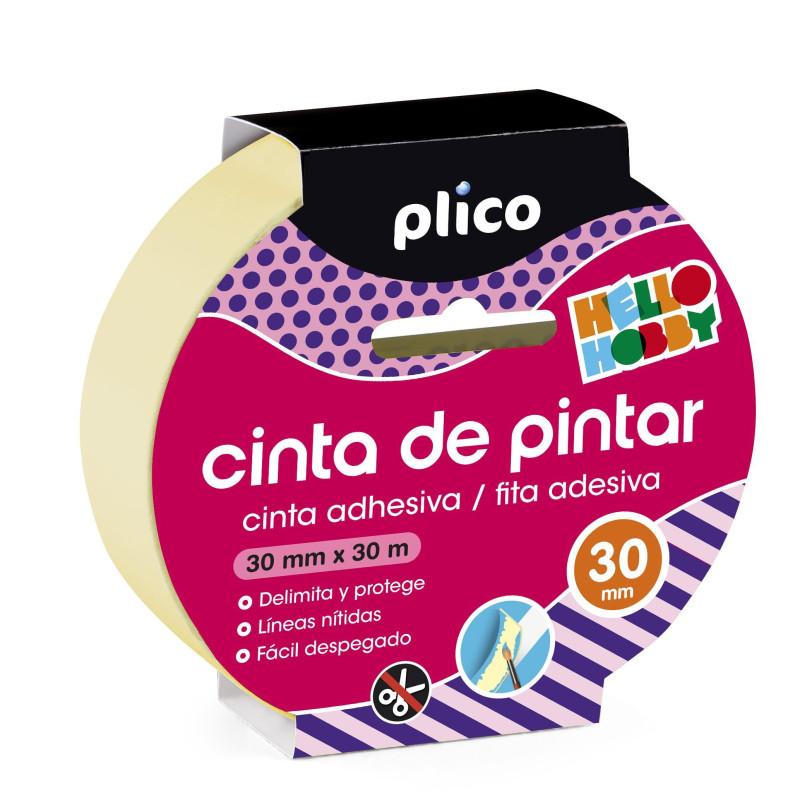 CINTA ADHESIVA PLICO PINTOR 30mm CINTA ADHESIVA PLICO PINTOR 30mm
