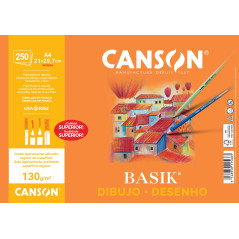 PACK RETRACTILADO 250 LAMINAS CANSON BASIK LISO A4 130gr