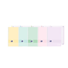 CUADERNO OXFORD "EUROPEANBOOK 1 LIVE&GO" A4+ 80h COLORES PASTEL