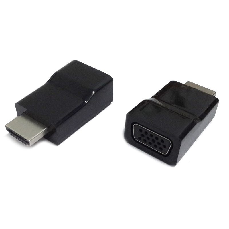 A-HDMI-VGA-001 CABLE GENDER CHANGER NEGRO