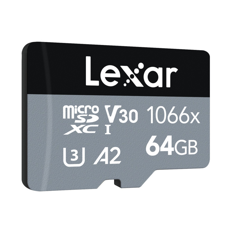PROFESSIONAL 1066X MICROSDXC UHS-I CARDS SILVER SERIES 64 GB CLASE 10