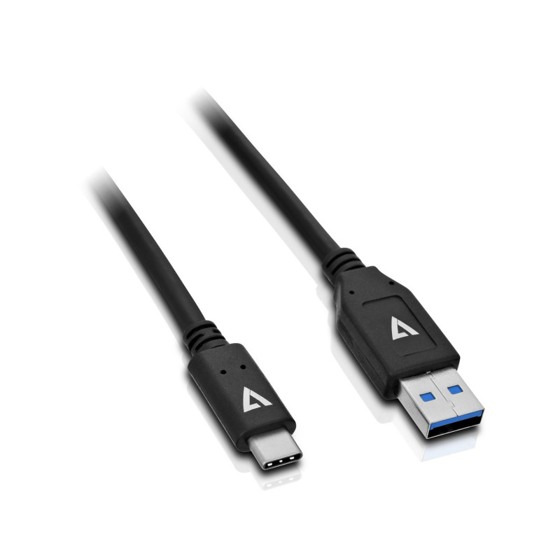 1M USB 2.0 (M) A USB-C (M) CABLE - NEGRO