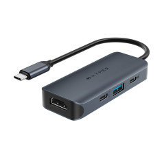 HD4001GL HUB DE INTERFAZ USB 3.2 GEN 1 (3.1 GEN 1) TYPE-C 10000 MBIT/S AZUL, GRIS