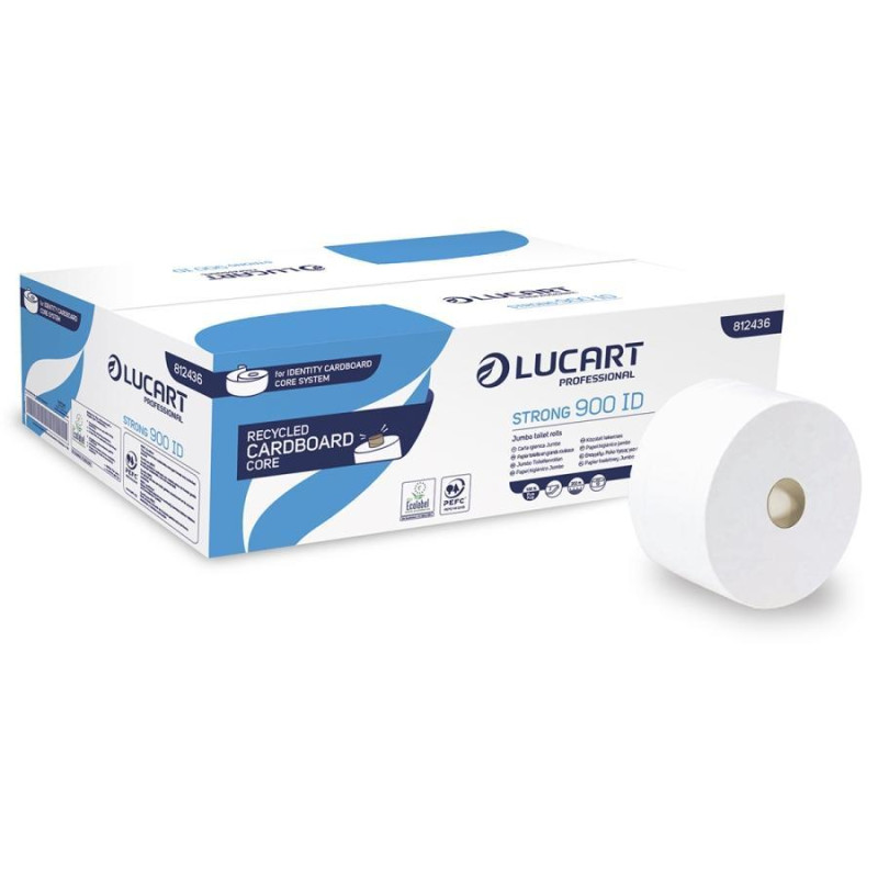 CAJA 12 ROLLO PAPEL HIGIÉNICO LUCART STRONG 900 ID CAJA 12 ROLLO PAPEL HIGIÉNICO LUCART STRONG 900 ID