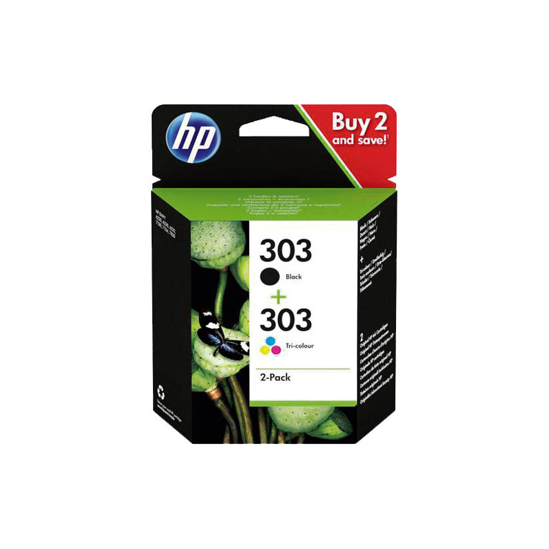 PACK 2 CARTUCHOS DE TINTA ORIGINAL HP 303 PACK 2 CARTUCHOS DE TINTA ORIGINAL HP 303