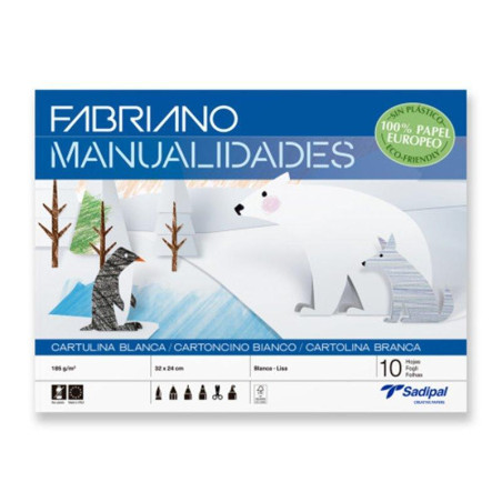 CUADERNO 10h CARTULINA SADIPAL 32x24cm