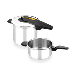 A185705 OLLA A PRESIÓN 11 L NEGRO, PLATA