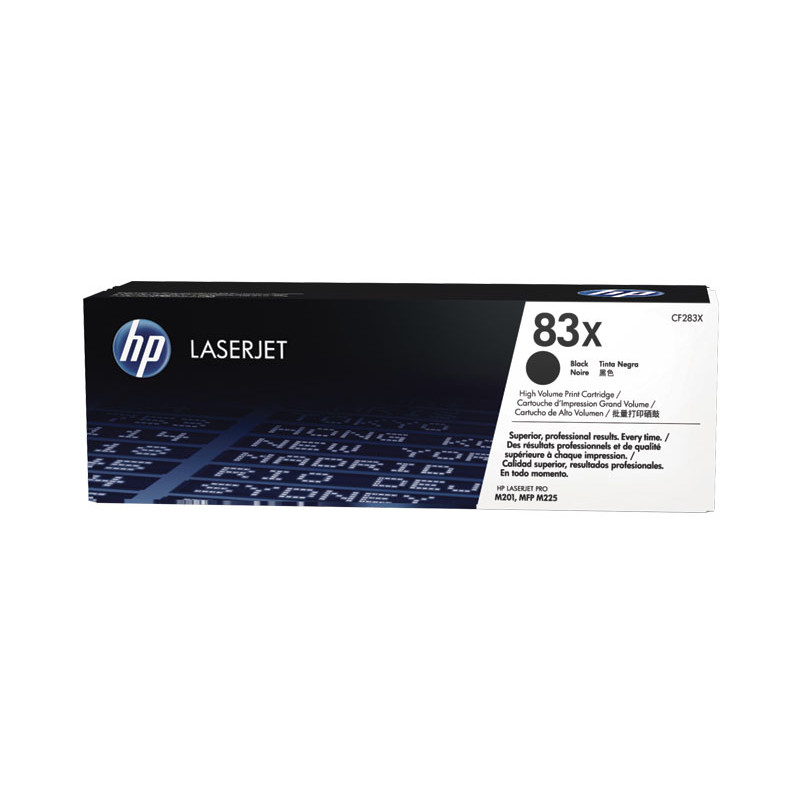 CARTUCHO DE TÓNER ORIGINAL LASERJET HP 83X DE ALTA CAPACIDAD CARTUCHO DE TÓNER ORIGINAL LASERJET HP 83X DE ALTA CAPACIDAD