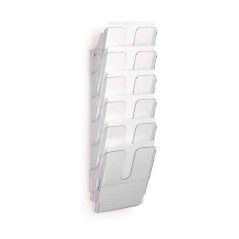 EXPOSITOR MURAL DURABLE "FLEXIPLUS" A4 6 COMPARTIMENTOS
