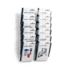 EXPOSITOR MURAL DURABLE "FLEXIPLUS" A4 6 COMPARTIMENTOS