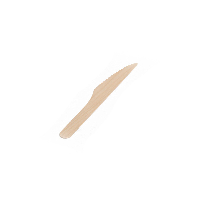 PACK 100 CUCHILLOS NUPIK MADERA 16,5cm LEAF PACK 100 CUCHILLOS NUPIK MADERA 16,5cm LEAF