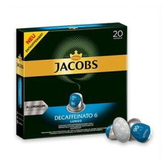 CAJA 20 CÁPSULAS CAFÉ JACOBS "LUNGO 6 DESCAFEINADO"