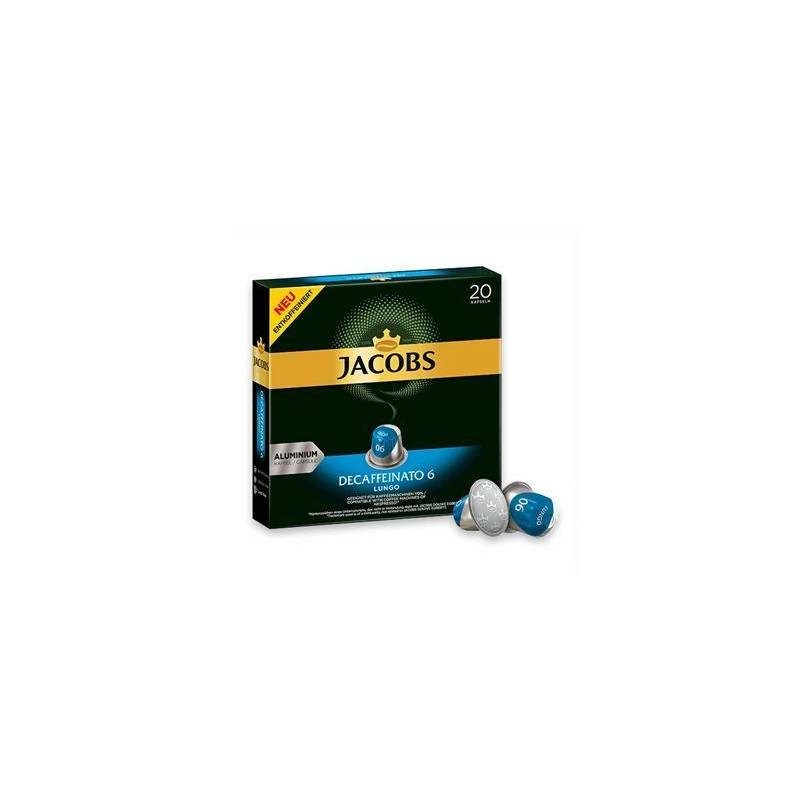 CAJA 20 CÁPSULAS CAFÉ JACOBS "LUNGO 6 DESCAFEINADO" CAJA 20 CÁPSULAS CAFÉ JACOBS "LUNGO 6 DESCAFEINADO"