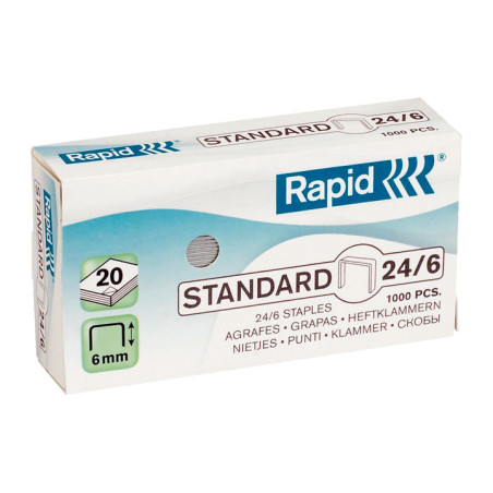 CAJA 1000 GRAPAS RAPID 22/6 - 24/6