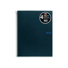 CUADERNO MIQUEL RIUS NOTEBOOK 4 A5 5x5 BASIC GRAFITO