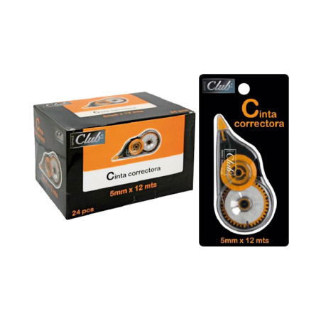 CINTA CORRECTORA OFFICE CLUB 5 mm x 12m