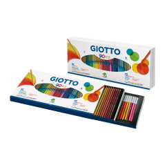 ESTUCHE 40 LÁPICES DE COLORES GIOTTO STILNOVO + 40 ROTULADORES TURBO COLOR