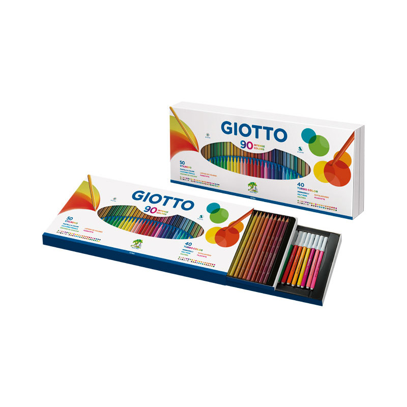 ESTUCHE 40 LÁPICES DE COLORES GIOTTO STILNOVO + 40 ROTULADORES TURBO COLOR ESTUCHE 40 LÁPICES DE COLORES GIOTTO STILNOVO + 40 ROTULADORES TURBO COLOR