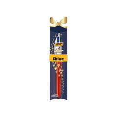 BOLÍGRAFO BIC 4 COLORES SHINE RED