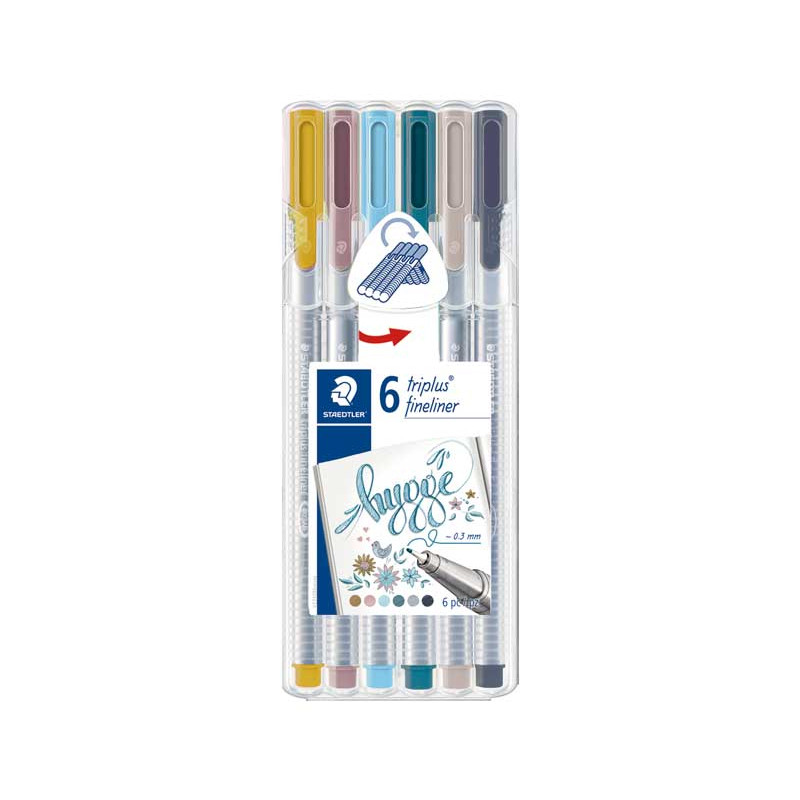 ESTUCHE 6 ROTULADORES STAEDTLER TRIPLUS FINELINER 334 PASTEL ESTUCHE 6 ROTULADORES STAEDTLER TRIPLUS FINELINER 334 PASTEL